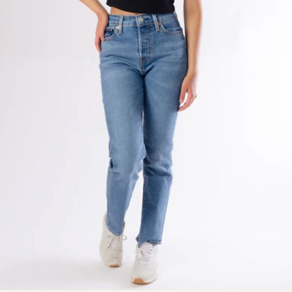 Levi's Wedgie Straight Jeans Love in the Mist Medium Blue Size 29 - Picture 1 of 11